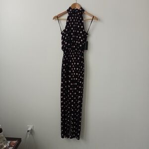 NWT En Focus Studio halter style jumpsuit with pockets. Size 4